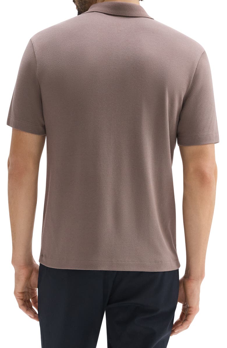 Theory Kayser Solid Modal Blend Polo, Alternate, color, Walnut