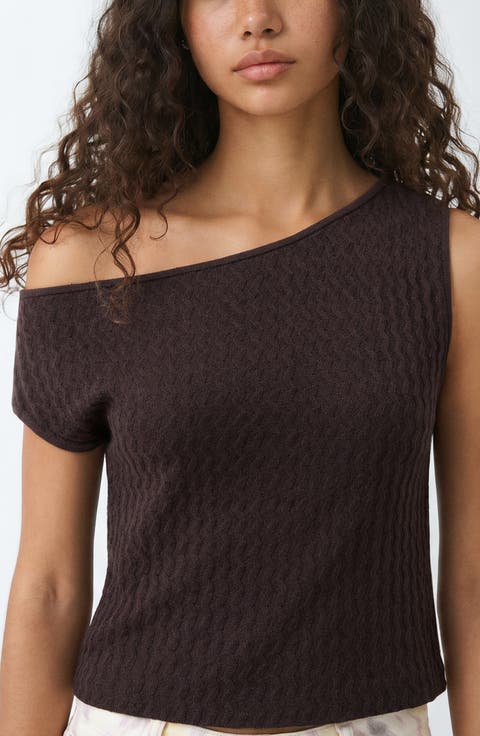 Boat Neck Knit Top
