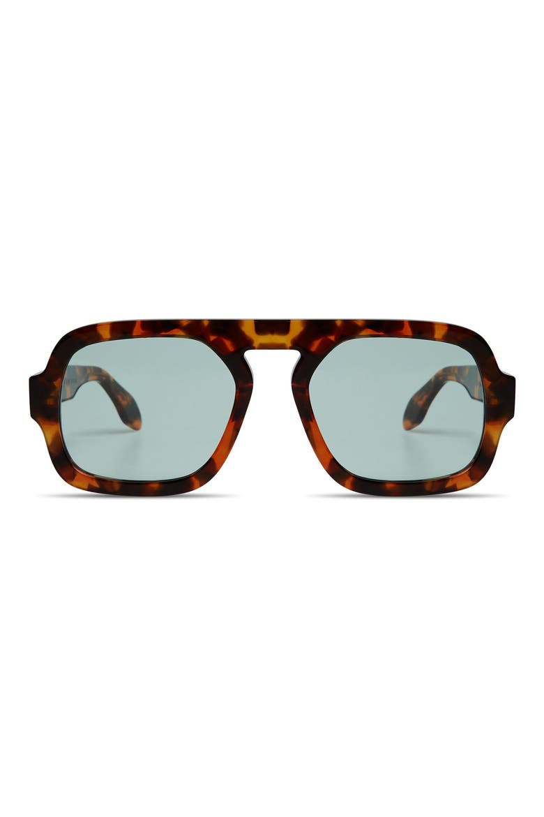 Jane 54mm Aviator Sunglasses, Main, color, BROWN TORTOISE