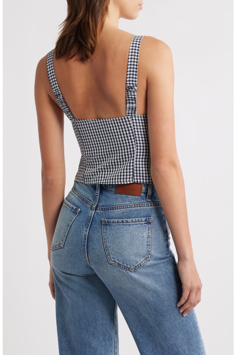Danella Gingham Tank, Alternate, color, NAVY GINGHAM