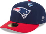 New Era Men's New Era Navy/Red New England Patriots 2026 NFL Draft Pre-Curved 59FIFTY Fitted Hat