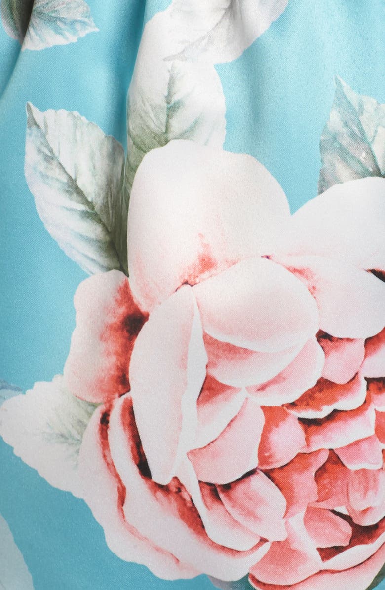 Flora Nikrooz Lilith Satin Romper, Alternate, color, 