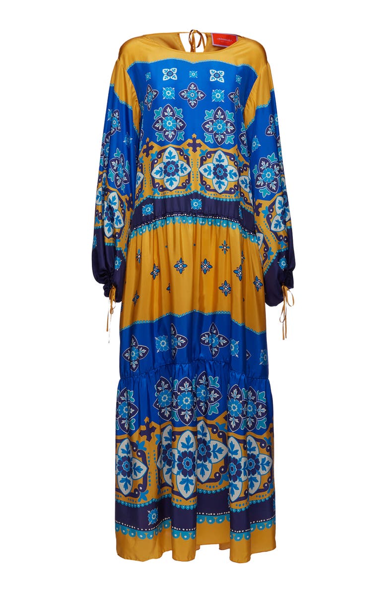 La DoubleJ Vesta Dress Placée Tiles Degrade Blue, Alternate, color, Tiles Degradé Giallo Blue