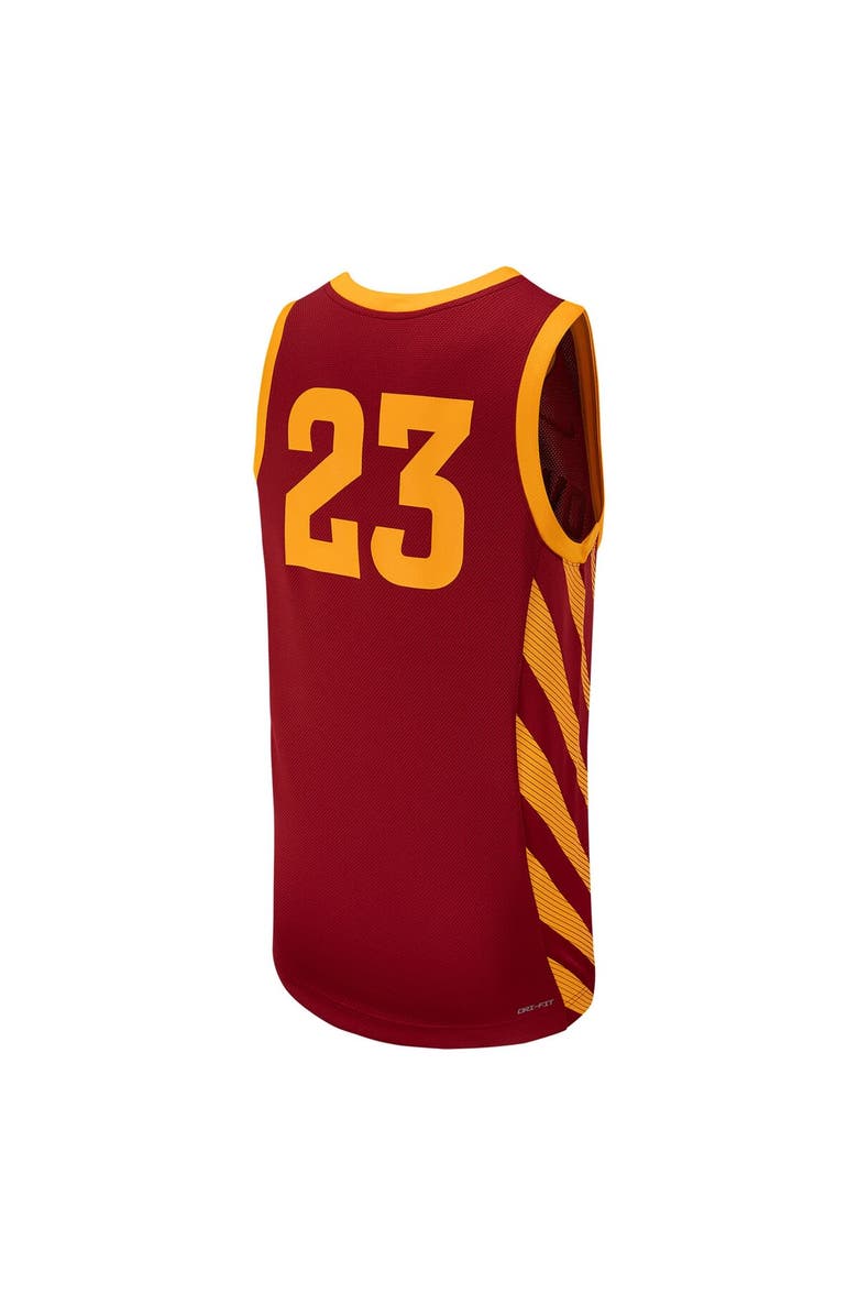 Nike Men's Nike #23 Cardinal Iowa State Cyclones Replica Basketball Jersey, Alternate, color, 