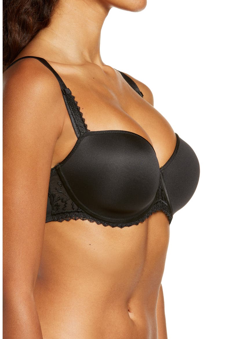 Every Curve Demi Underwire Bra, Alternate, color, BLACK
