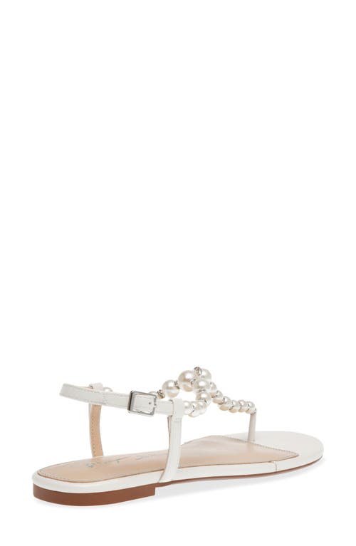 Betsey Johnson Gal T-strap Sandal In Ivory