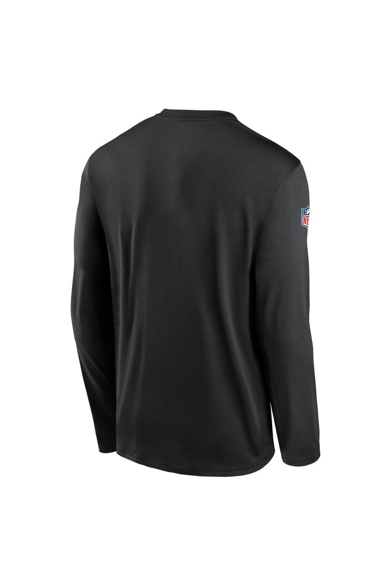 Men's Nike Black Atlanta Falcons Legend Small Logo Performance Long Sleeve T-Shirt, Alternate, color, Black