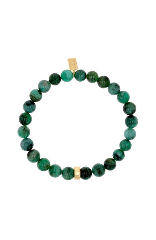 Mr Lowe By Sheryl Lowe Mr Lowe Bead Bracelet With Plain Rondelle In Multi