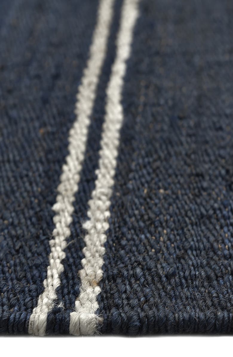 Solo Rugs Lilly Stripe Handmade Area Rug, Alternate, color, Blue