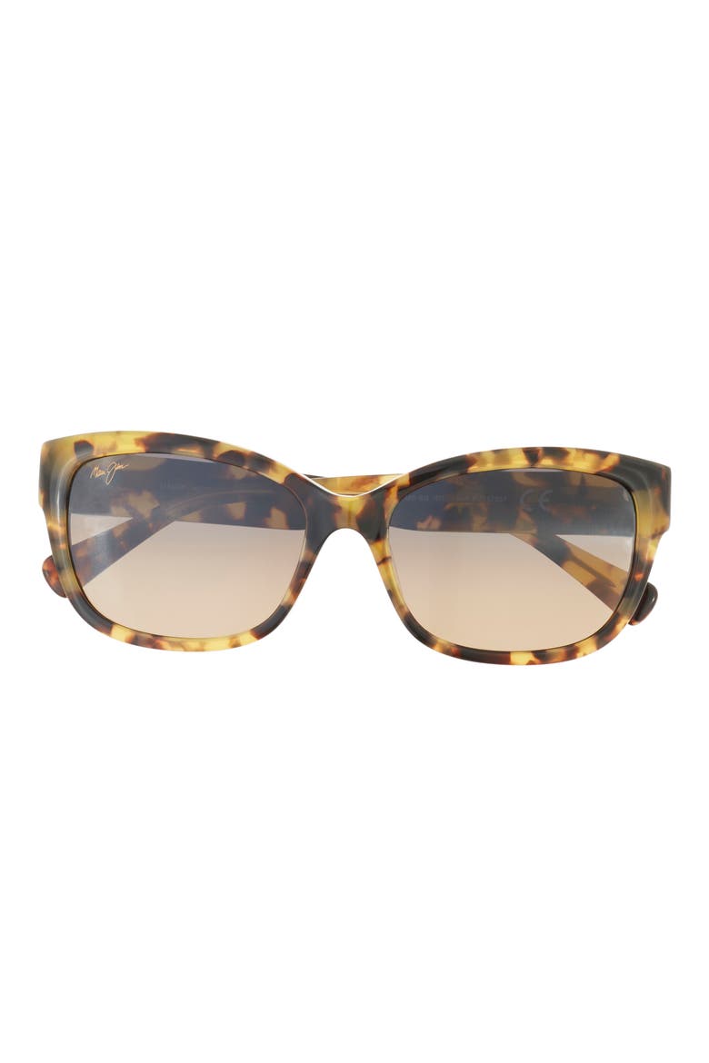 55mm Polarized Cat Eye Sunglasses, Main, color, TORTOISE TORTOISE BRONZE