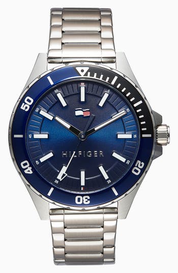 Tommy Hilfiger Logan Bracelet Watch, 43mm In Blue