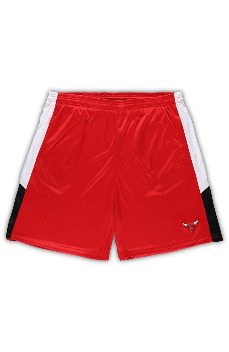 FANATICS Men's Fanatics Branded Red Chicago Bulls Big & Tall Champion Rush Practice Shorts, Main, color, Red