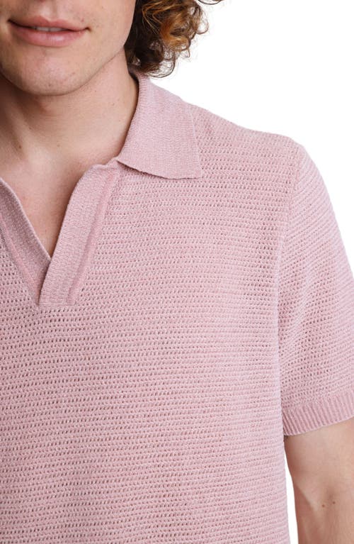 Paisley & Gray Open Knit Johnny Collar Polo