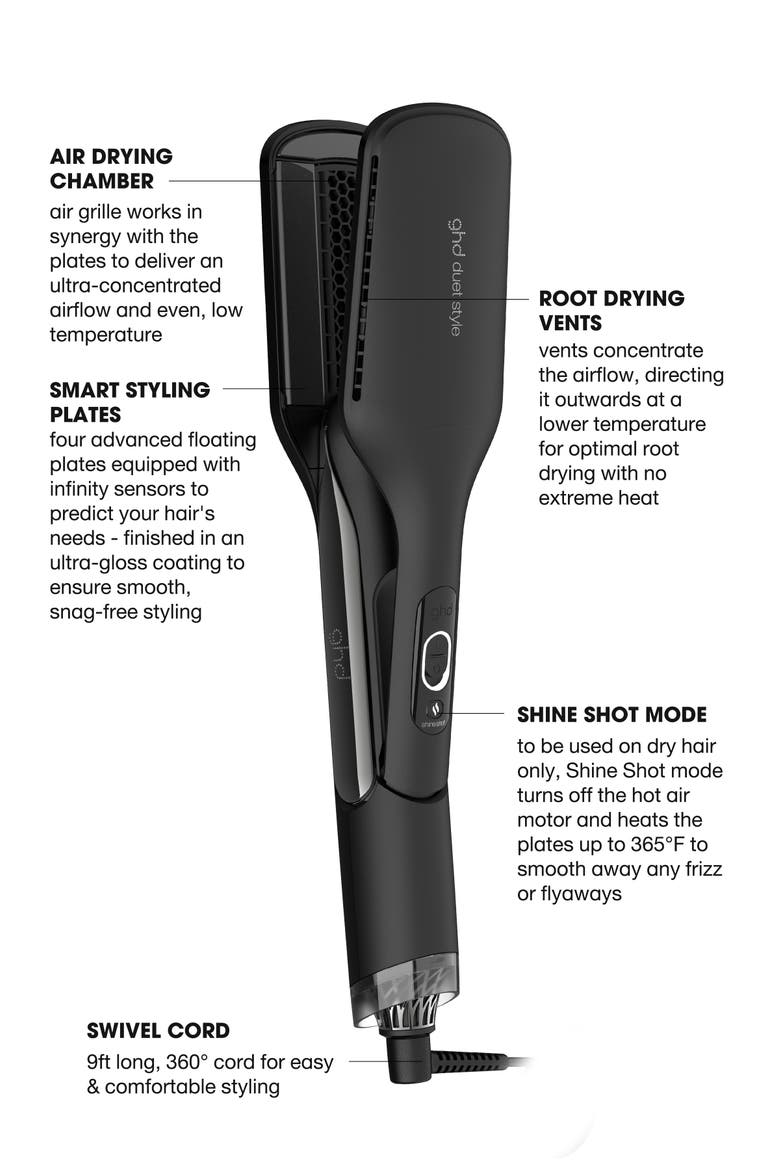 Duet Style 2-in-1 Hot Air Styler, Alternate, color, BLACK