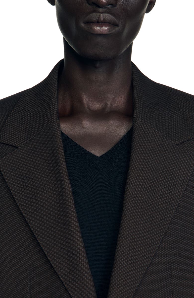 SANDRO Wool suit jacket, Alternate, color, Chocolate
