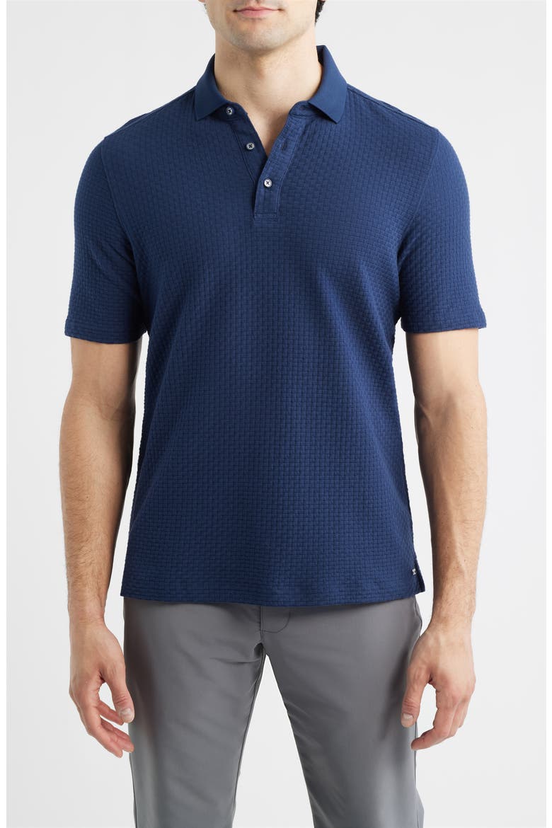 Tilson Textured Performance Polo, Main, color, NAVY