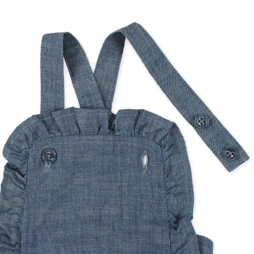 Shop Hope & Henry Baby Ruffle Sunsuit, Infant In Blue Chambray Ruffle