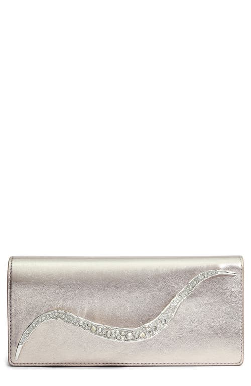 Shop Alexis Bittar Crystal Curve Clutch In Champagne