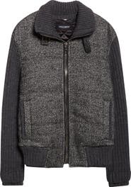 Dolce&Gabbana Herringbone Mixed Media Jacket