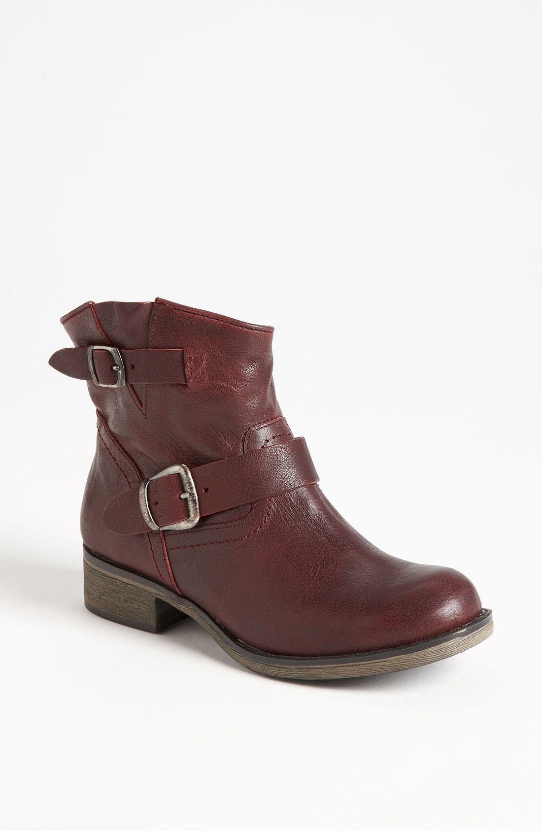 'Jude' Ankle Boot, Main, color, BURGUNDY LEATHER