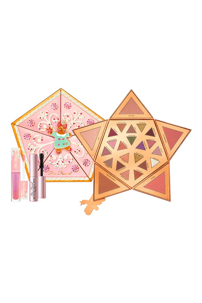 Christmas Star Face & Eye Set, Alternate, color, MULTI