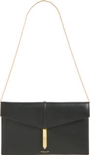 DeMellier The Tokyo Snakeskin Embossed Leather Clutch