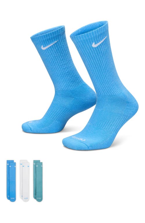 Nike Assorted 3-pack Everyday Plus Cushion Crew Training Socks