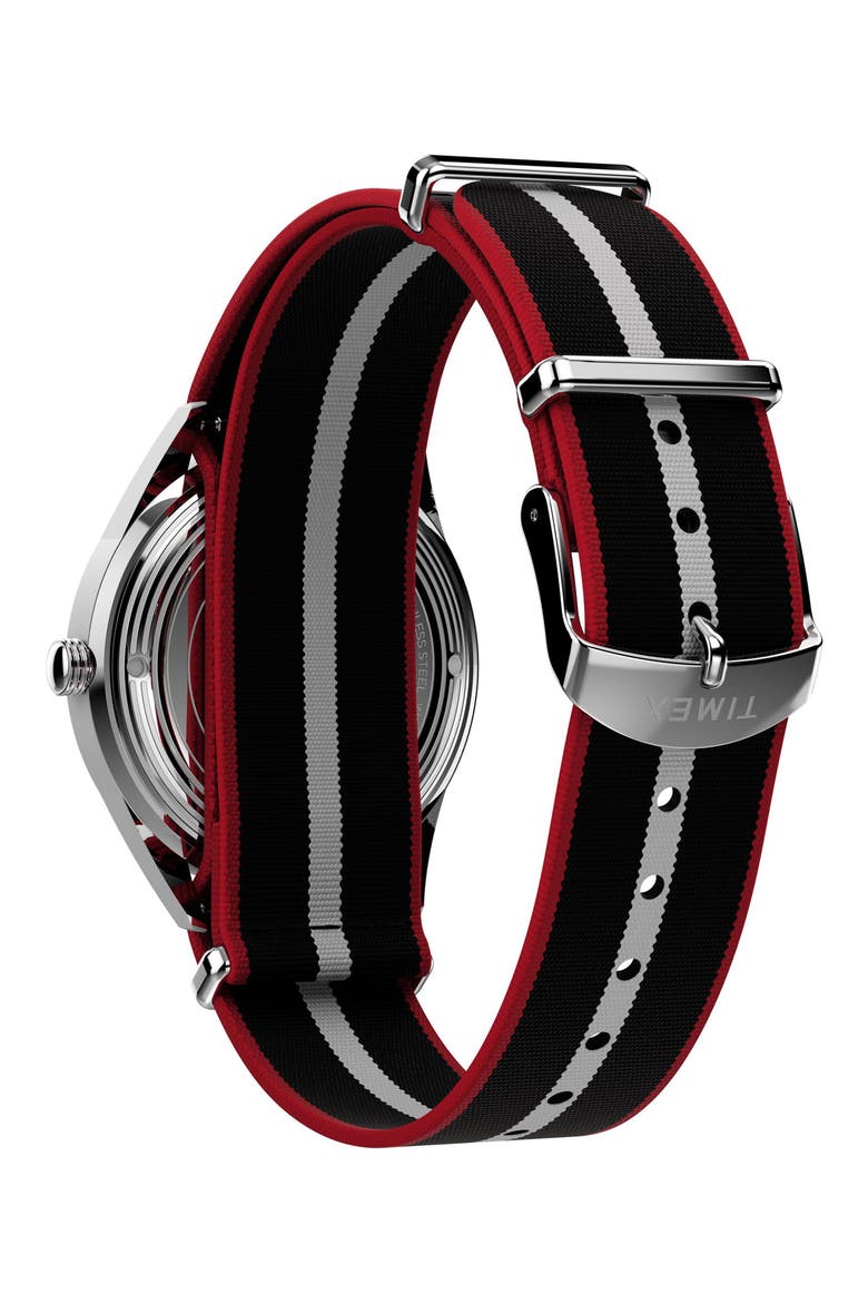 Marlin® Jet Webbing Strap Watch, 38mm, Alternate, color, BLACK