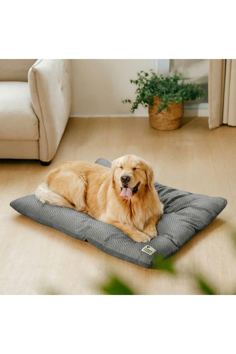 Dual-Sided Plush Washable Dog Pad, Alternate, color, Deep Grey