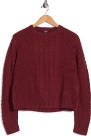 Splendid Novelty Cable Crewneck Sweater