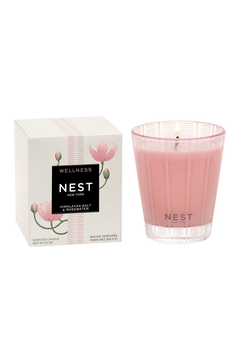 NEST New York Himalayan Salt & Rosewater Candle, Main, color, 