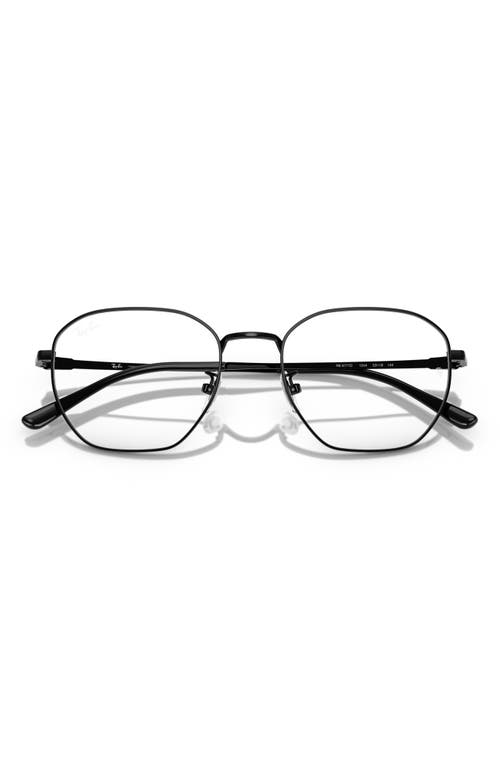 Ray Ban Ray-ban 53mm Irregular Optical Glasses In Black