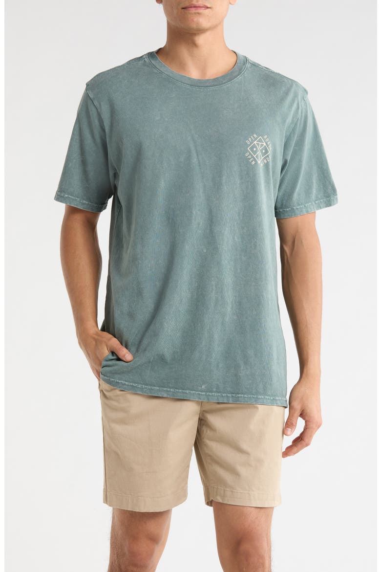 Ghostrider Cotton Graphic T-Shirt, Main, color, SLATE GREEN