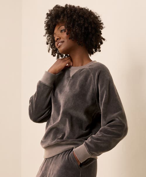 Pact Pure Velour Crew Sweatshirt In Multi