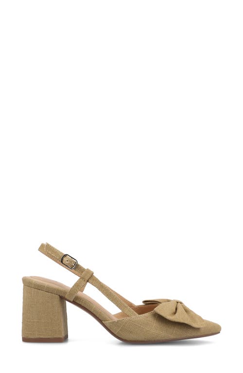 Journee Collection Tailynn Slingback Pump In Wheat