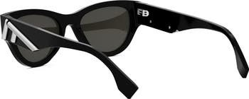 'Fendi First 53mm Cat Eye Sunglasses