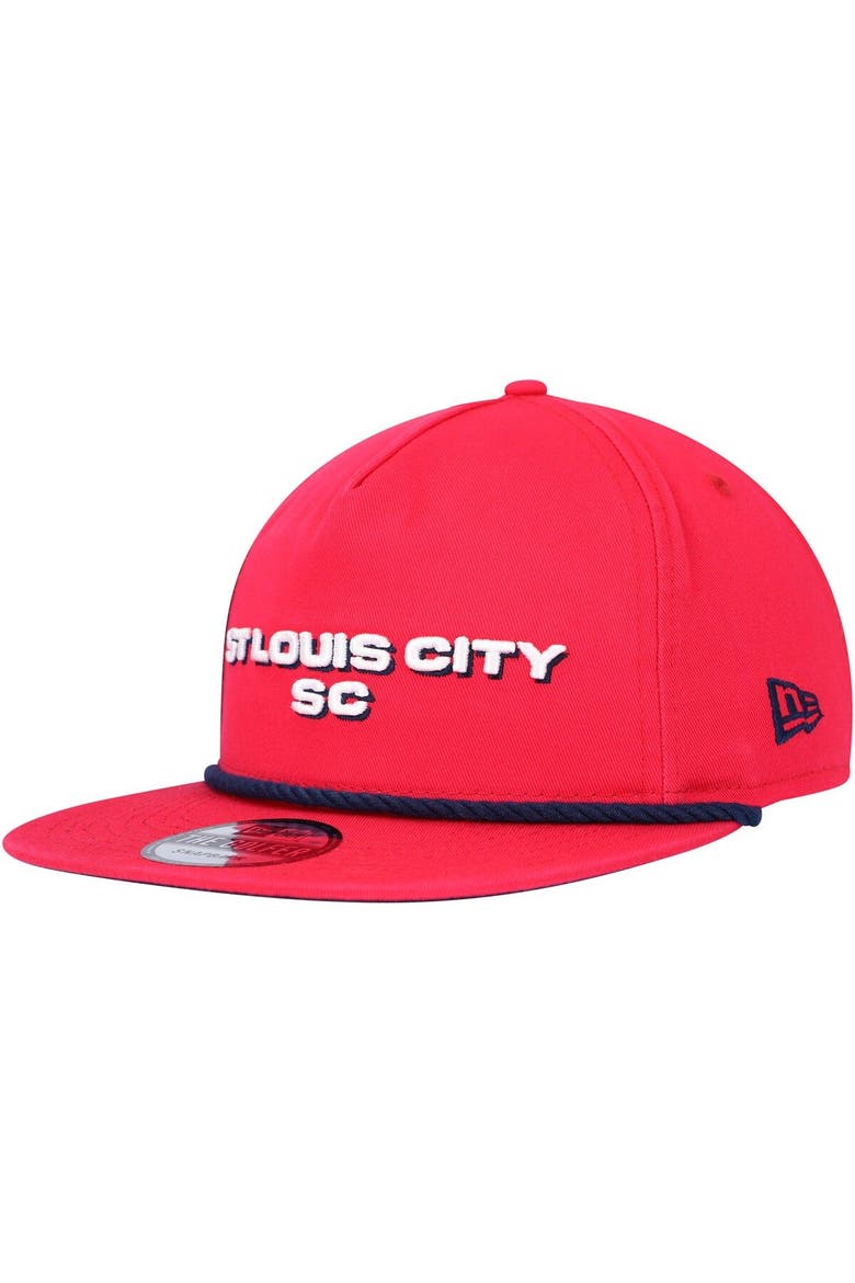 Men's New Era  Red St. Louis City SC Heritage The Golfer Snapback Hat, Alternate, color, Red
