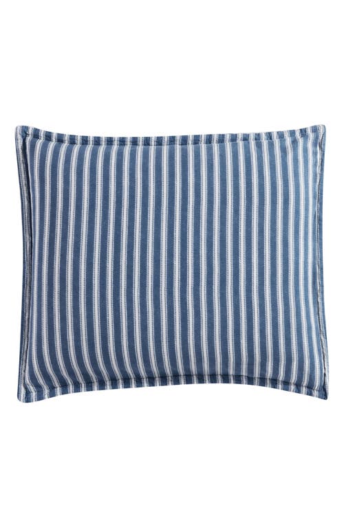 Stone Cottage Willow Way Ticking Stripe Quilt & Sham Set In Blue