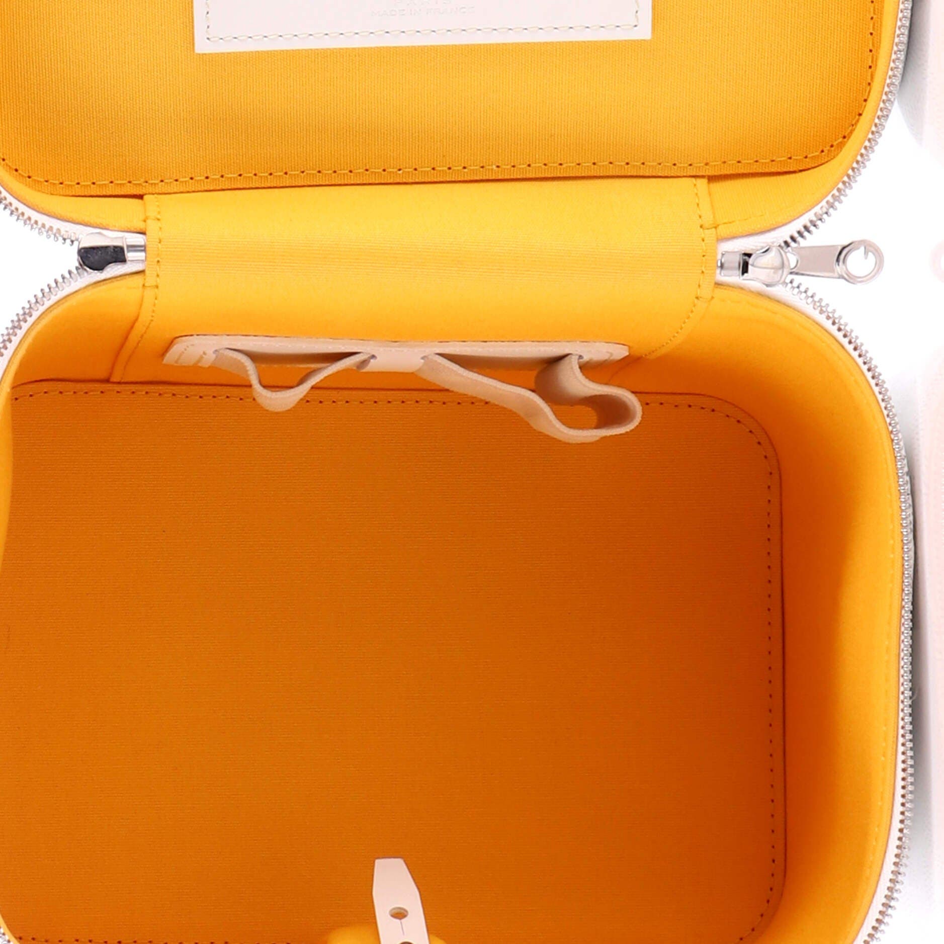 Pre-Owned Goyard Muse Vanity Case Coated Canvas, Alternate, color, White