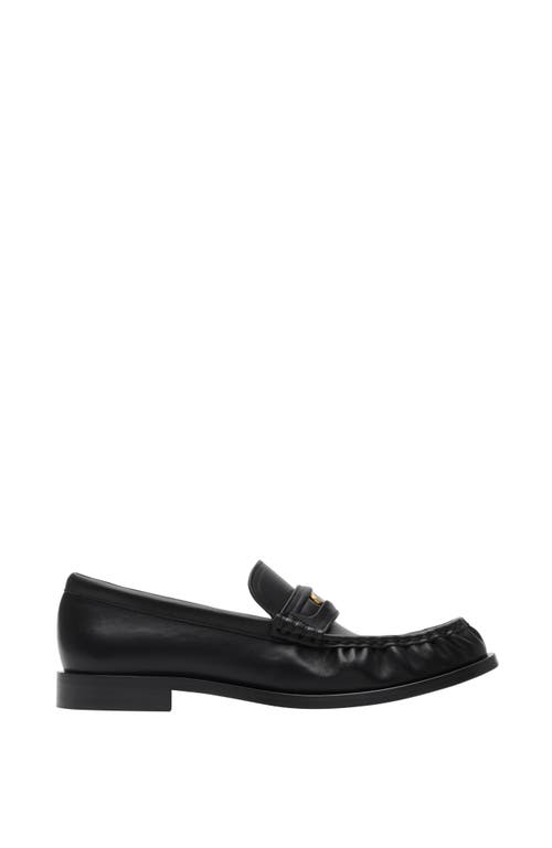 Burberry Cadet Grained Calf Leather Penny Loafers