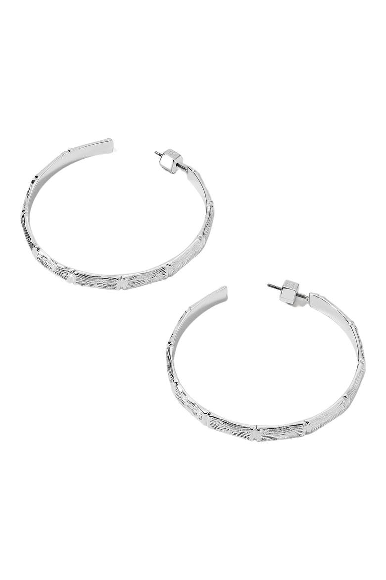 Gia Hoop Earrings, Main, color, SILVER