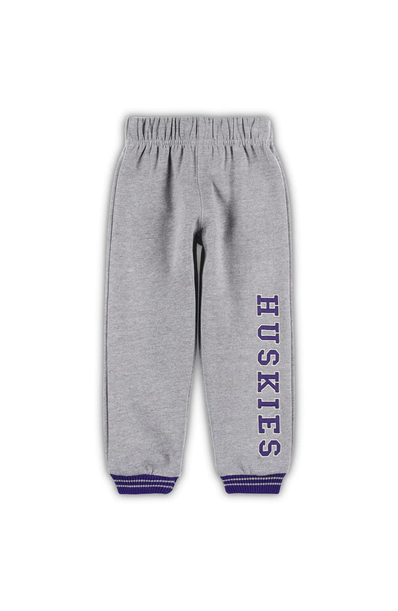 COLOSSEUM Toddler Colosseum Purple/Heathered Gray Washington Huskies Poppies Pullover Hoodie and Sweatpants Set, Alternate, color, Purple