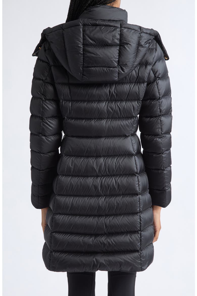 Hirmas Long Hooded Down Puffer Coat, Alternate, color, BLACK