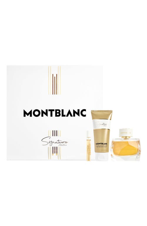 Montblanc Signature Absolu Eau De Parfum Set In Transparent