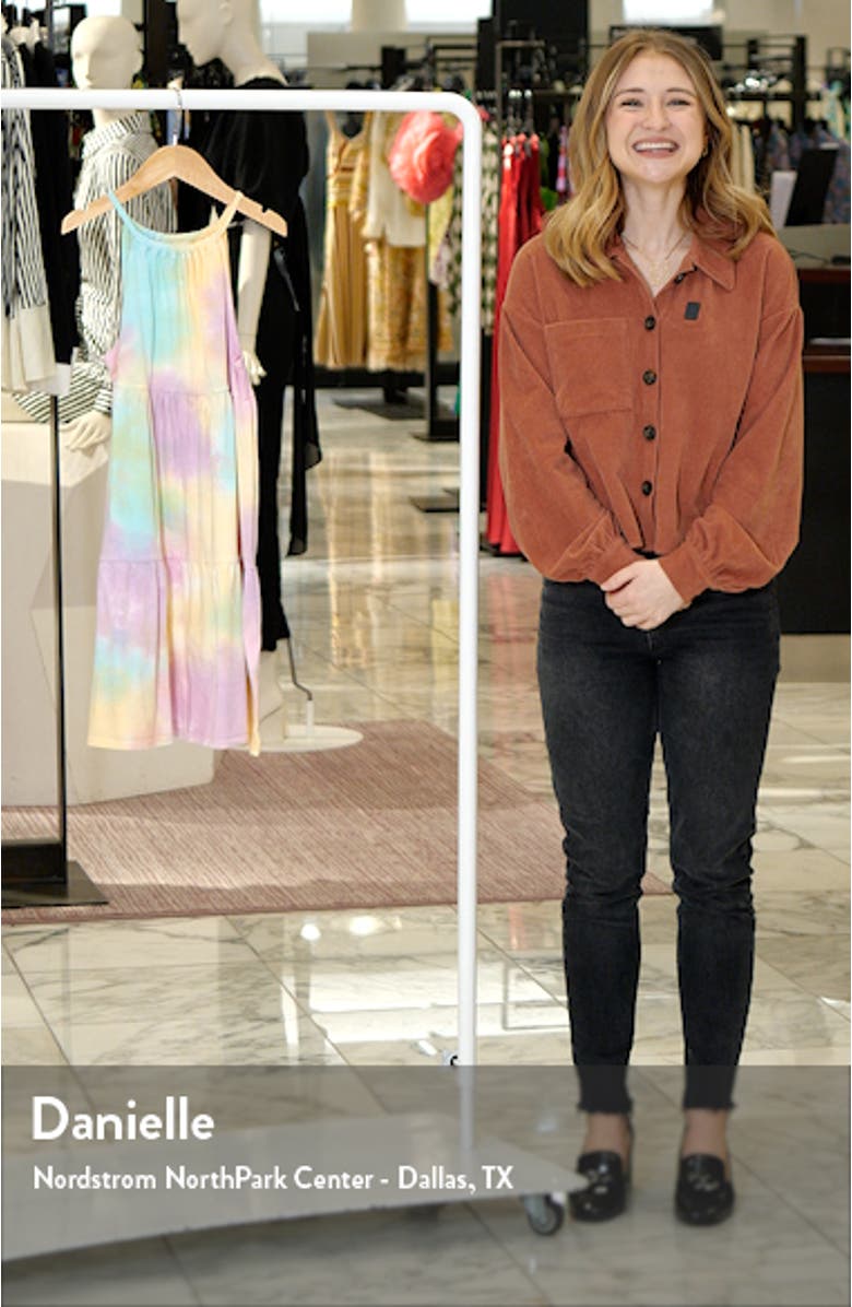 Kids' To the Beach Tiered Cotton Blend Halter Dress, sales video thumbnail