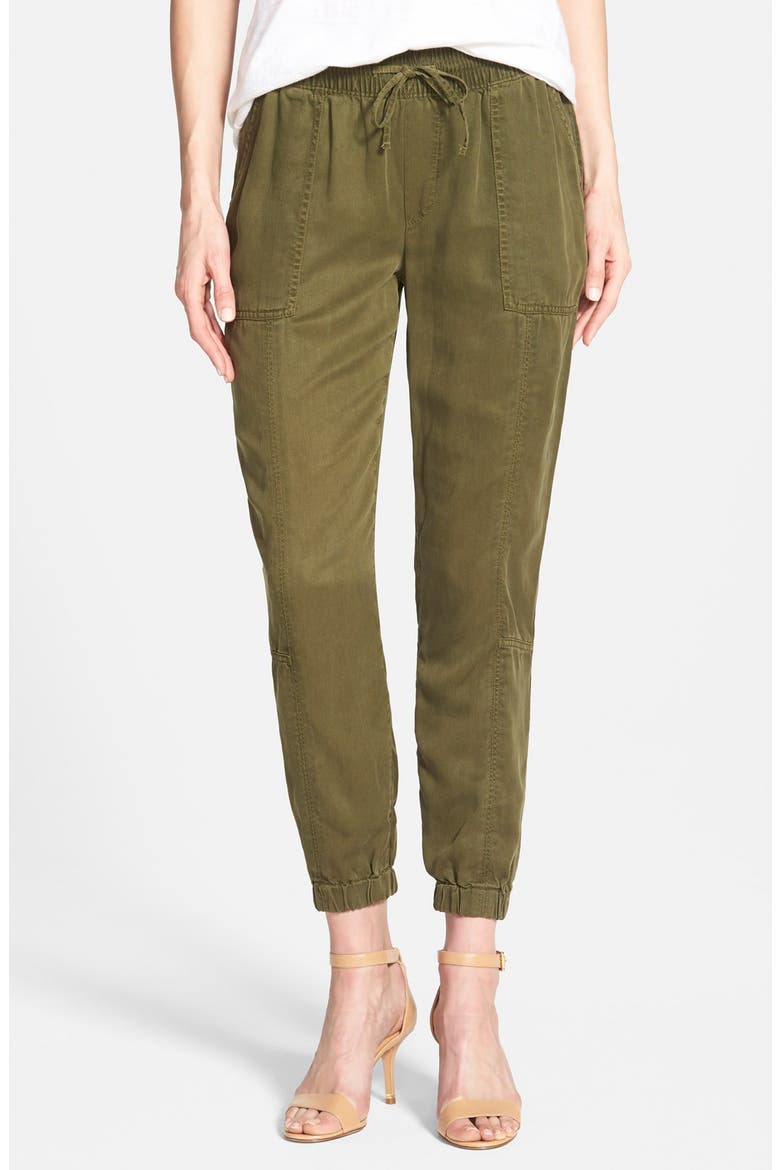 Tencel® Cargo Pants, Main, color, DARK FALL OLIVE