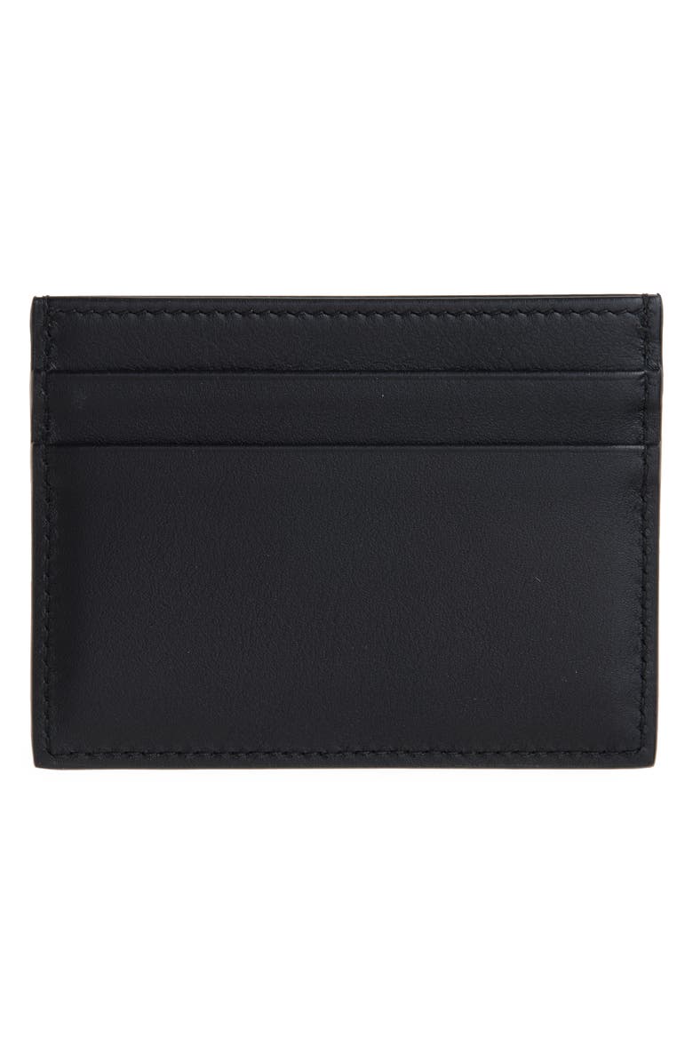 Dolce&Gabbana DG Logo Leather Card Case, Alternate, color, 80999 Nero