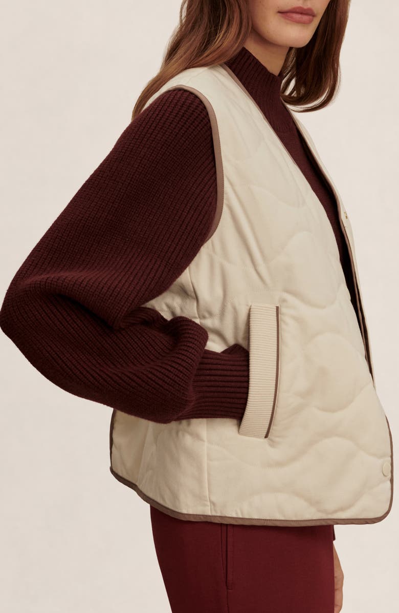 Varley Lori Reversible Gilet, Alternate, color, Ash Taupe / Birch