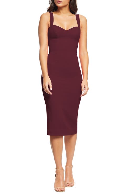 Nicole Sweetheart Neck Cocktail Dress