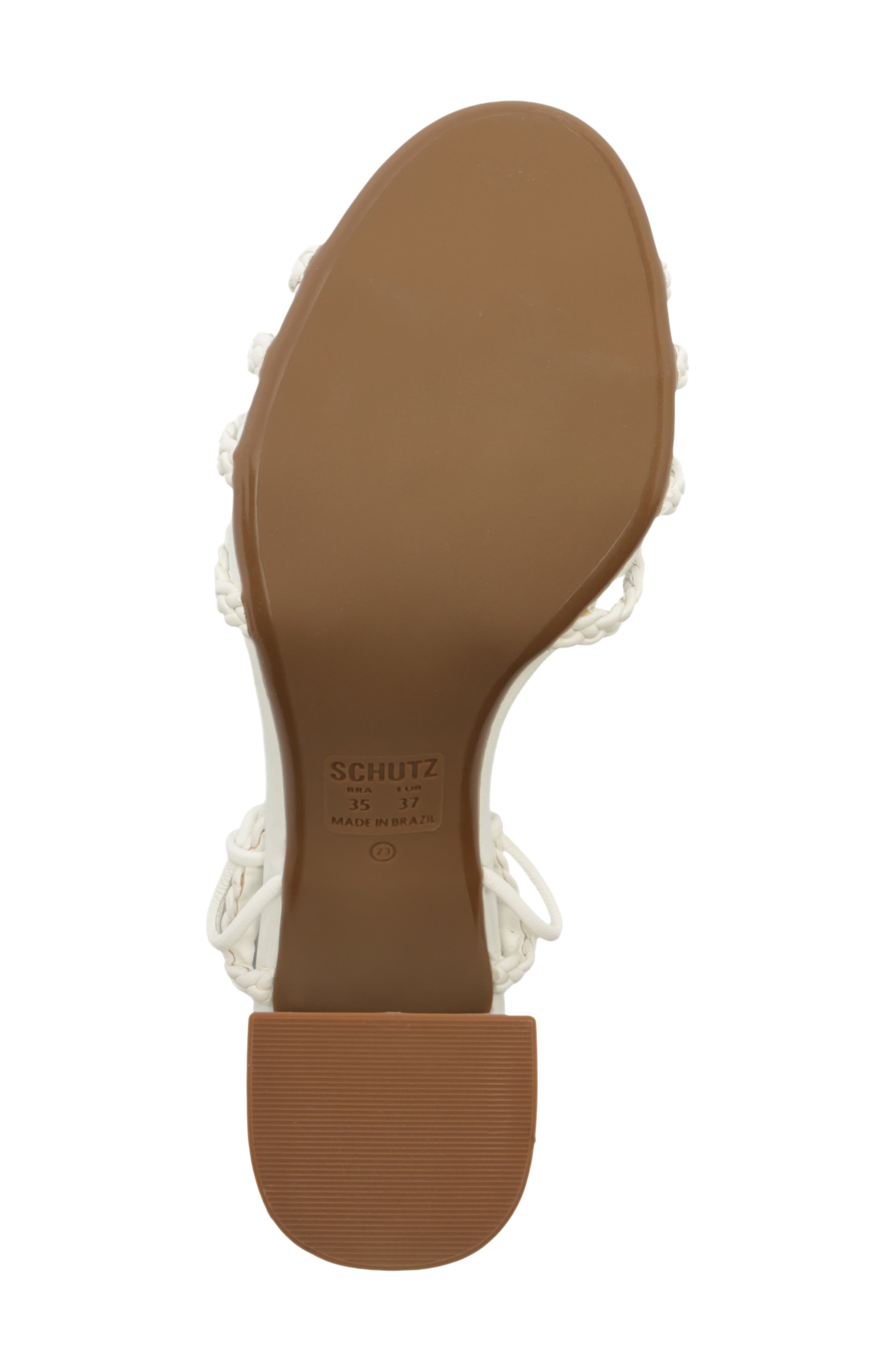 Schutz Adele Ankle Strap Sandal, Alternate, color, White